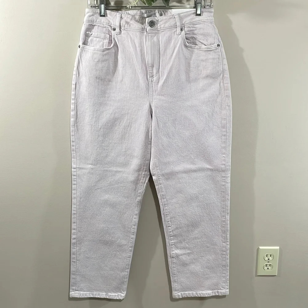 NWT LOFT Curvy High Waist Straight Crop Denim Jeans made and loved 4 / 27